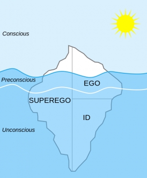 First door: CONSCIOUS MIND= REASON, it opens when you surrender. Example: a student willing to learn from life must clear his/her mind, then he/she will be able to open the door of the conscious mind. This door changes its status according to the individual’s moods. You will close the door of the conscious mind if: 1) you argue with the Great Light; 2) you take a  negative stance; 3) you withstand the Great Light. Second Door: SUBCONSCIOUS MIND. It opens up only if you love everything and everyone, if you feel universal love and live at peace with the whole world. You will close this door if you hate the Great Light.  - Picture: Freud’s models of the mind. 1° model: Unconsciousness, Precociousness (unconscious memories which can become conscious and removed) and Consciousness. 2° model: Es (or Id, the Unconsciousness), Super-ego (or Super-Ego, the behaviour) and Ego (the Consciousness).